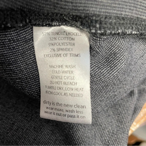 Horny Toad gray mini skirt stretch knit tencel blend women’s large - Picture 7 of 8